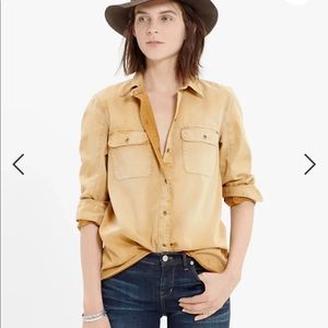 Madewell Gold Yellow Tomboy Workshirt Medium